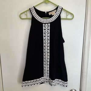 MICHAEL Michael Kors crochet trim trapeze tank